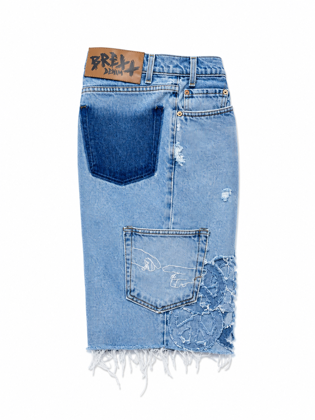WAR & PEACE DENIM SHORTS-36