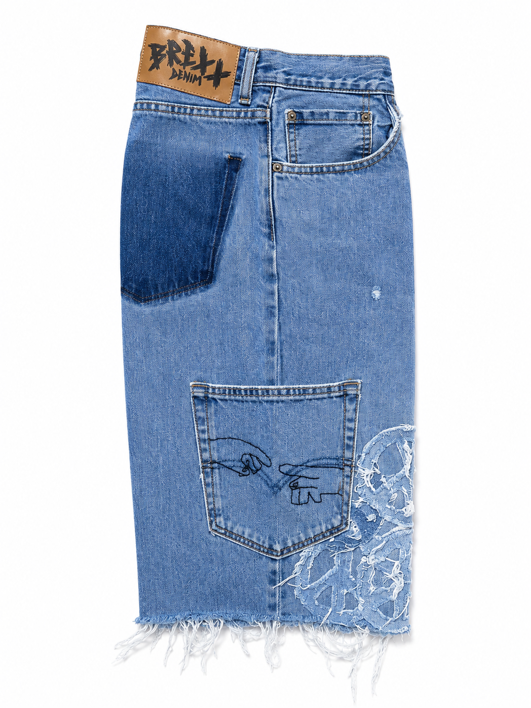 WAR & PEACE DENIM SHORTS- 36