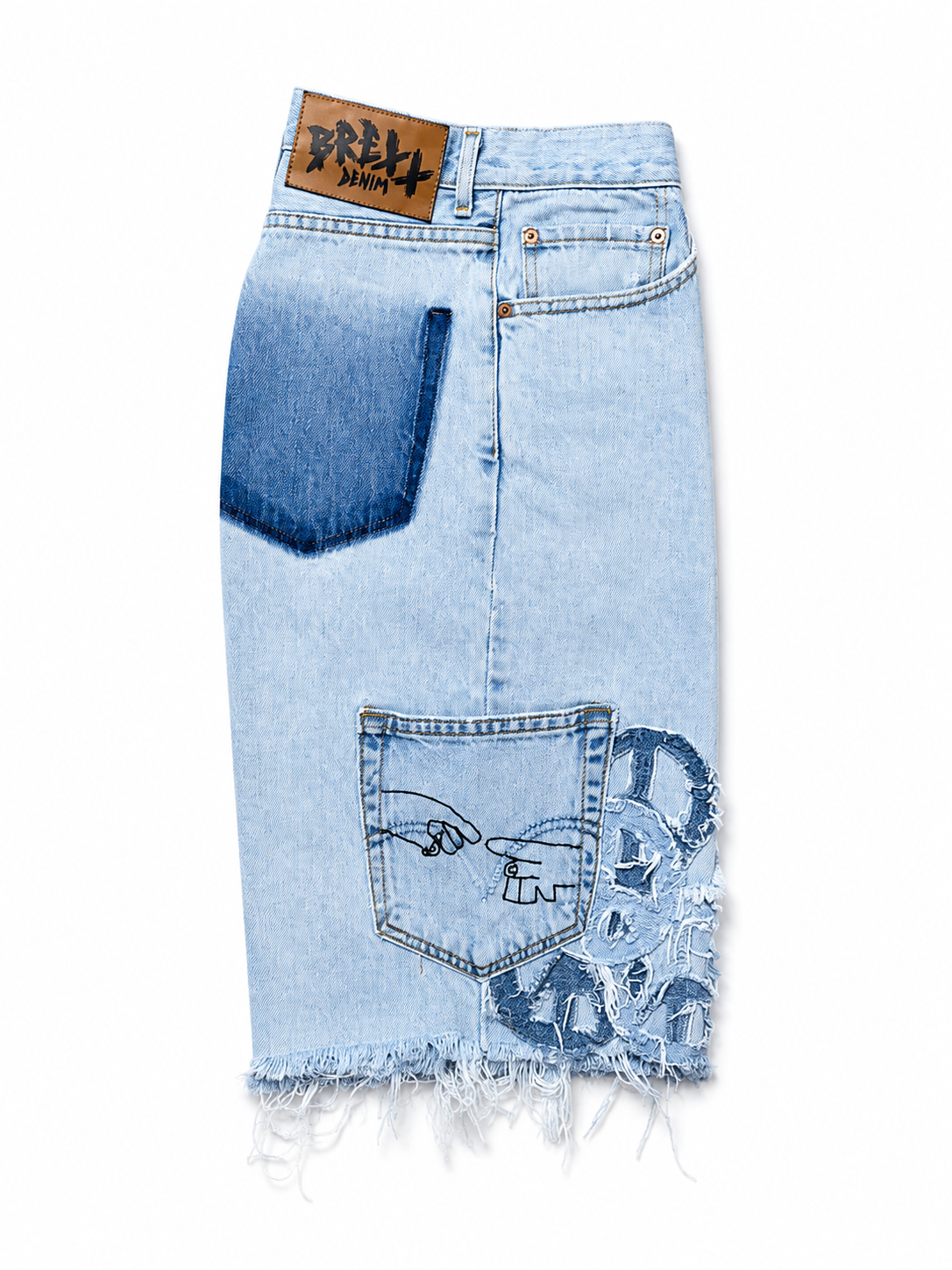 WAR & PEACE DENIM SHORTS-36