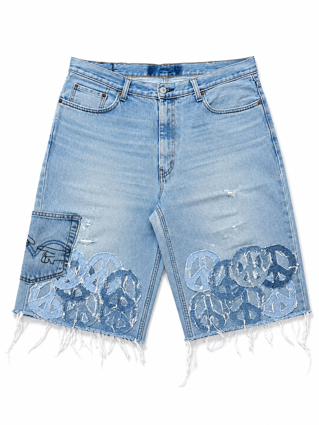 WAR & PEACE DENIM SHORTS-38
