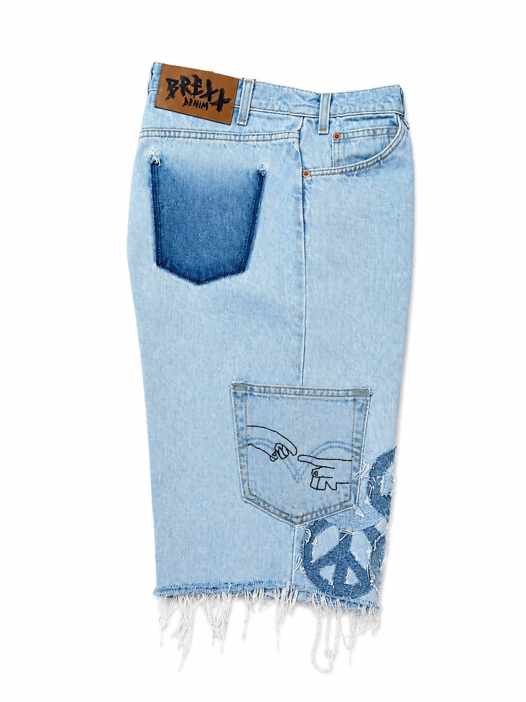WAR & PEACE DENIM SHORTS-38