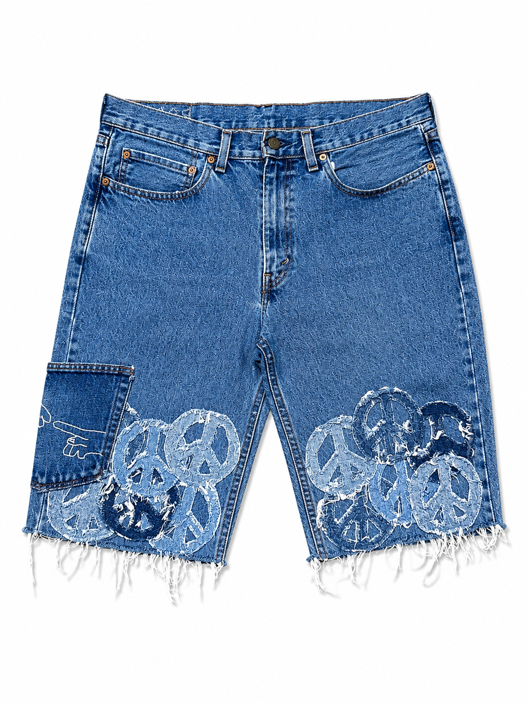 WAR & PEACE DENIM SHORTS-34