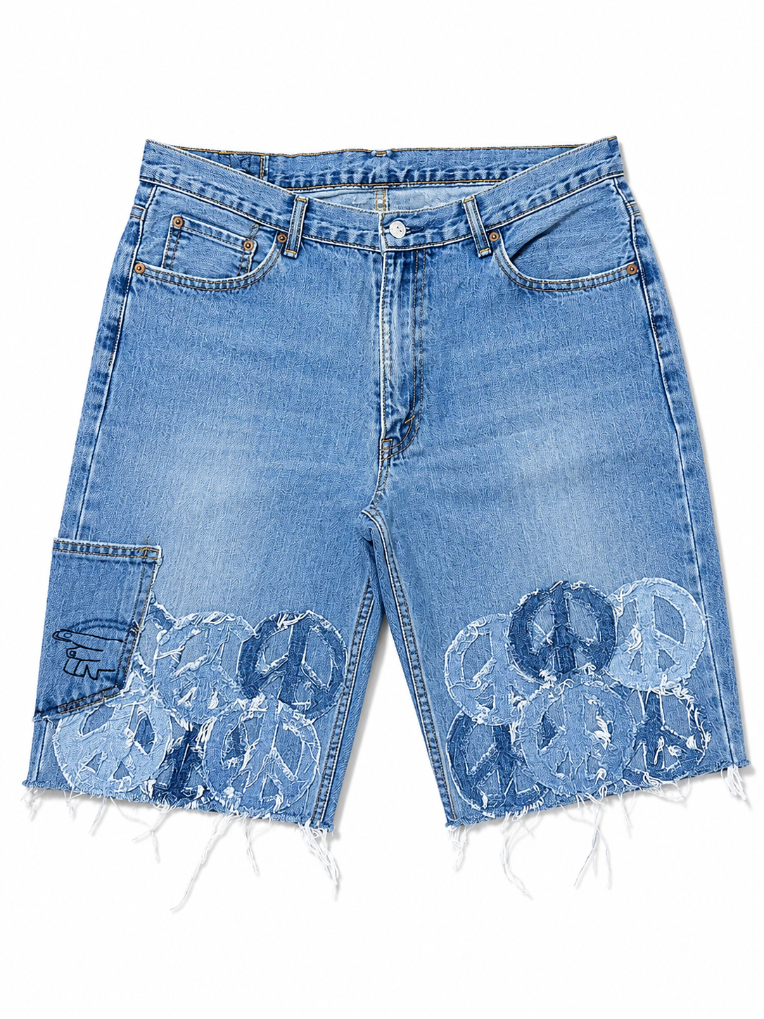WAR & PEACE DENIM SHORTS-36