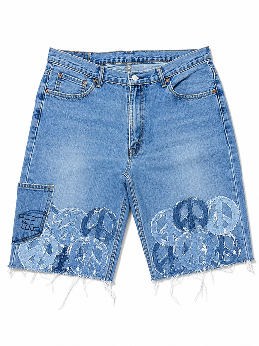 WAR & PEACE DENIM SHORTS-36