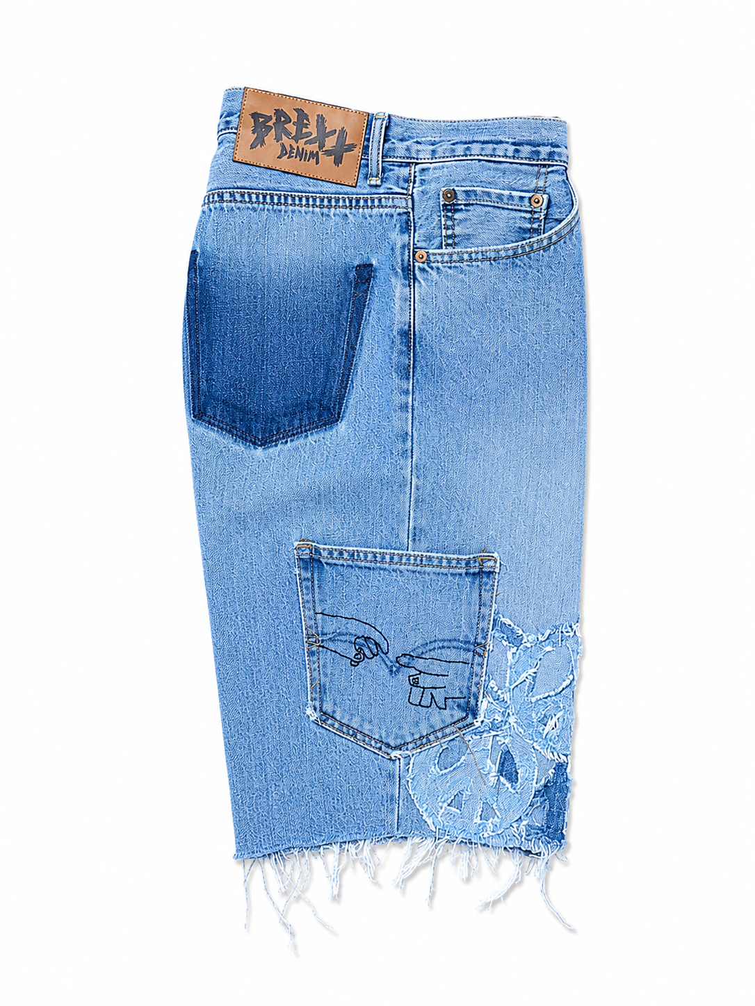 WAR & PEACE DENIM SHORTS-36
