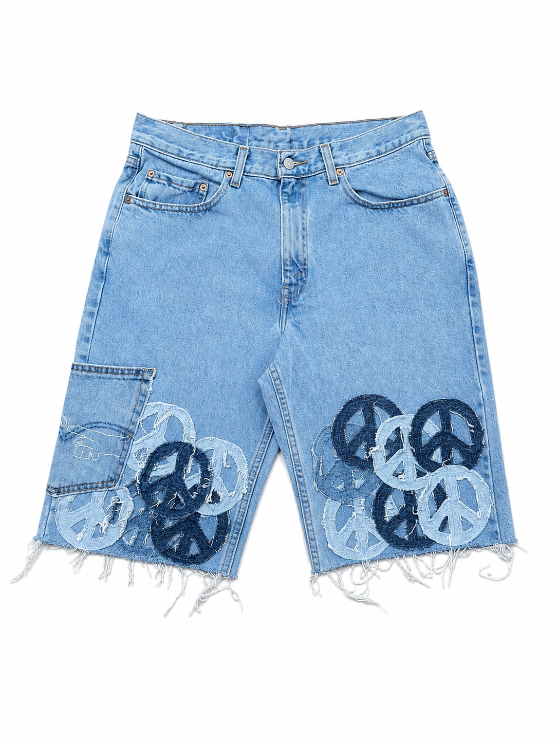 WAR & PEACE DENIM SHORTS-34