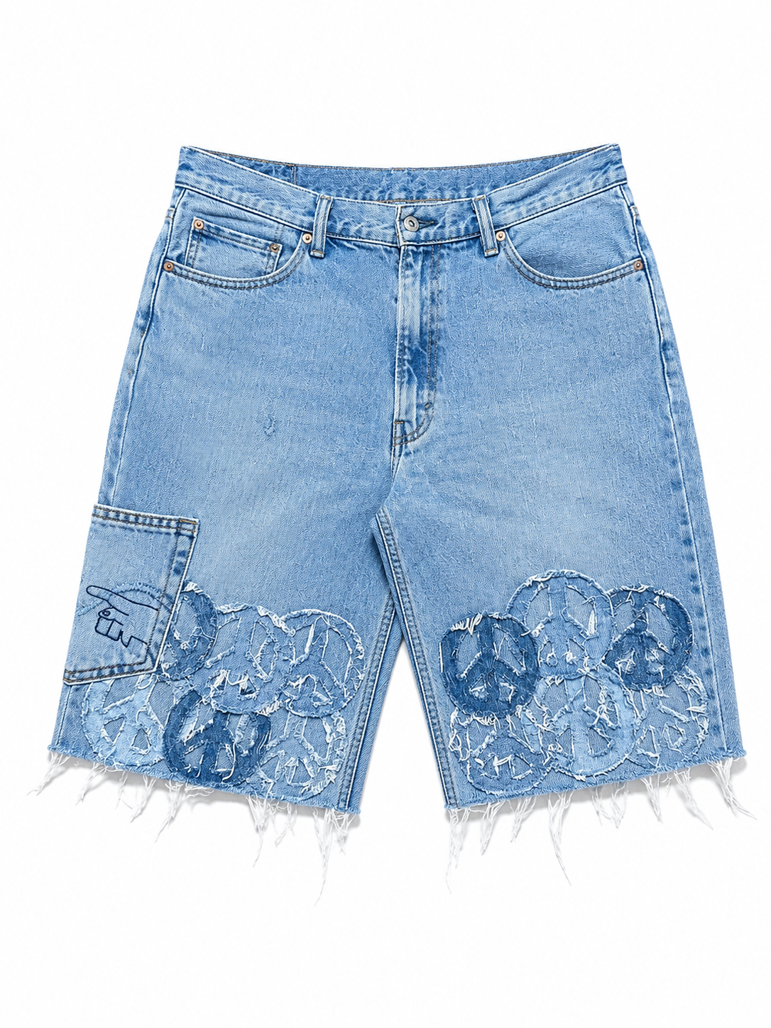 WAR & PEACE DENIM SHORTS-36