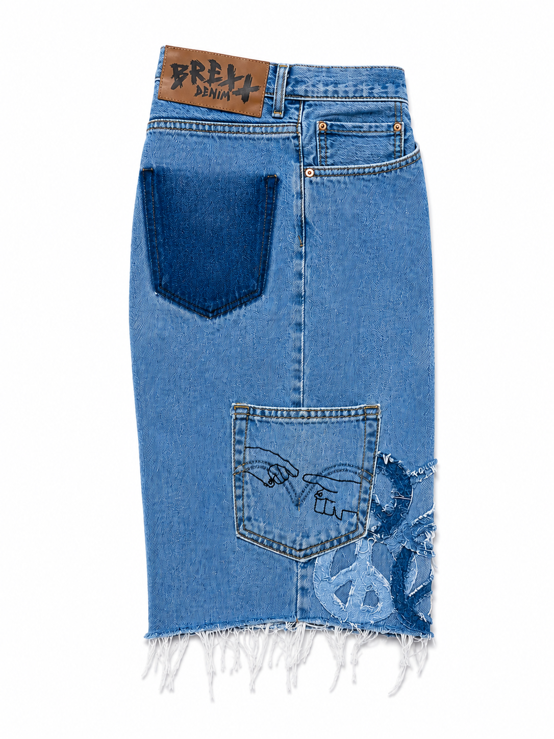 WAR & PEACE DENIM SHORTS-36