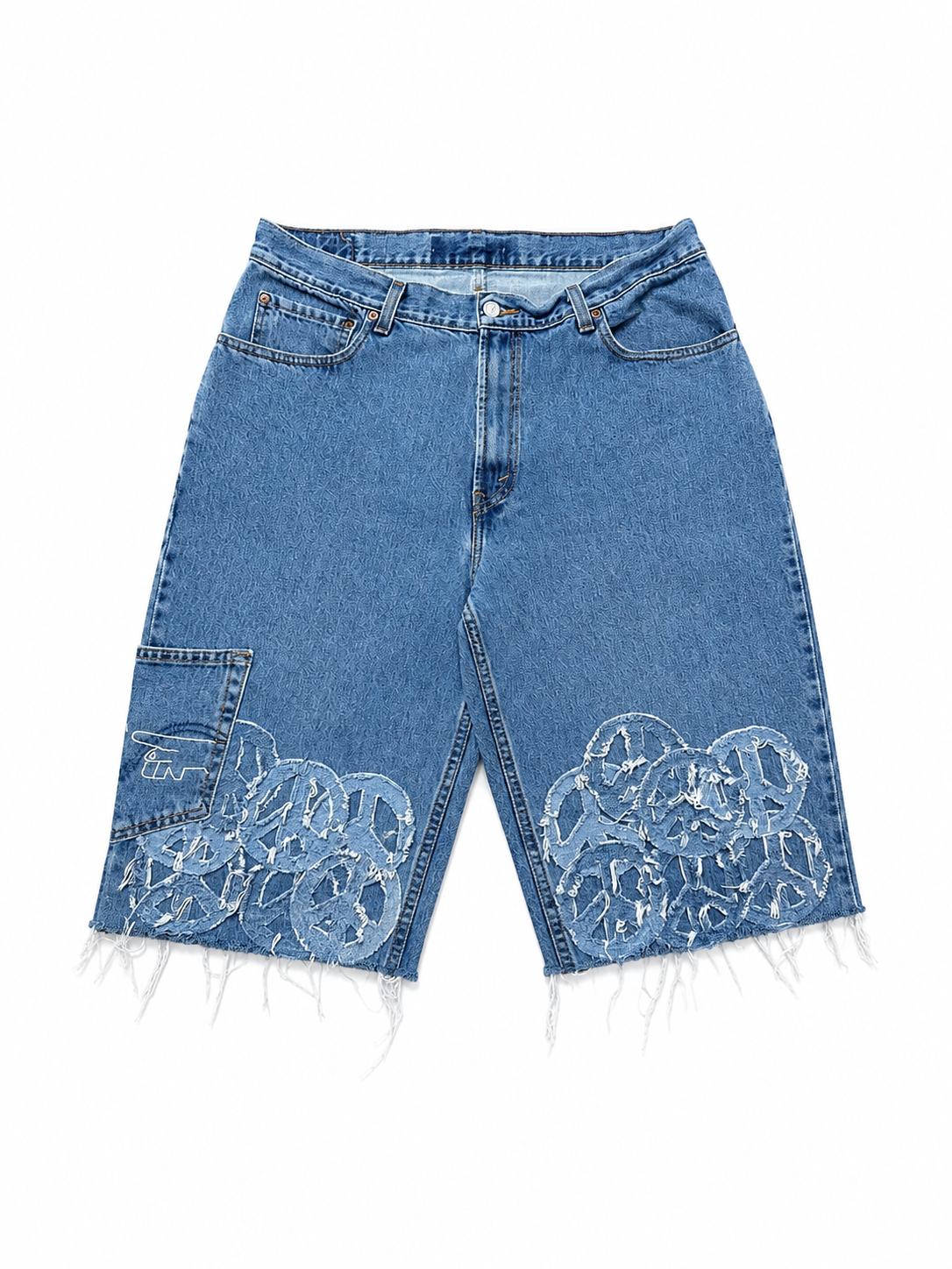 WAR & PEACE DENIM SHORTS-36