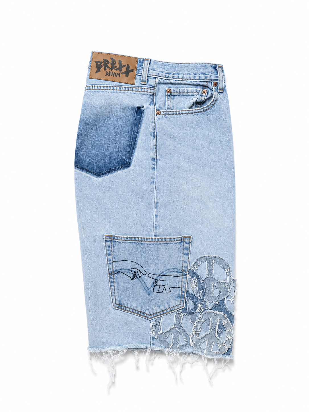 WAR & PEACE DENIM SHORTS-36