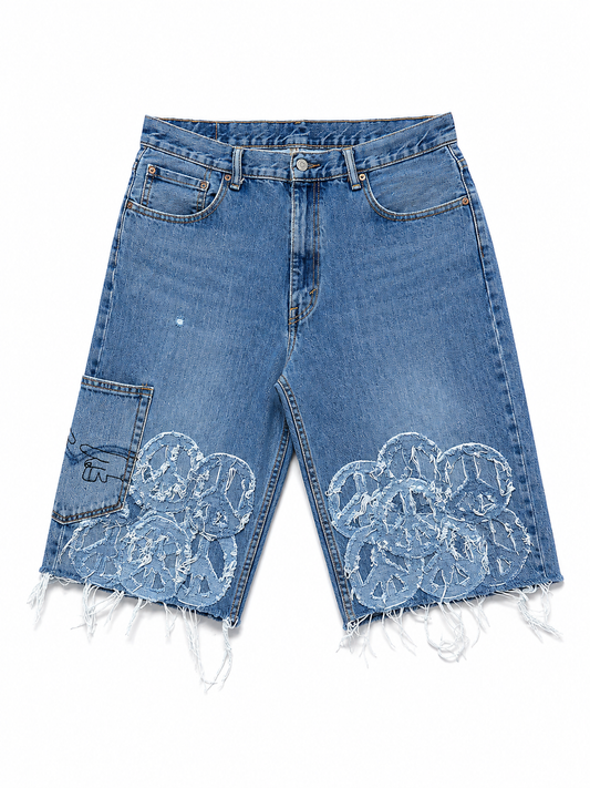 WAR & PEACE DENIM SHORTS- 36