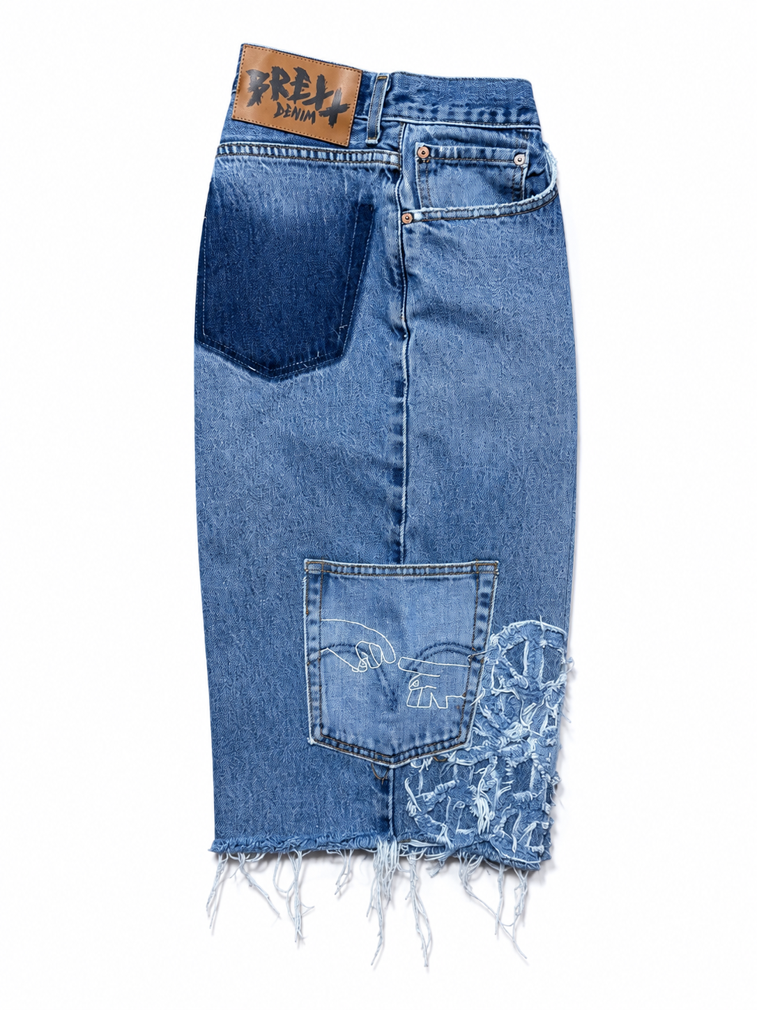 WAR & PEACE DENIM SHORTS-36